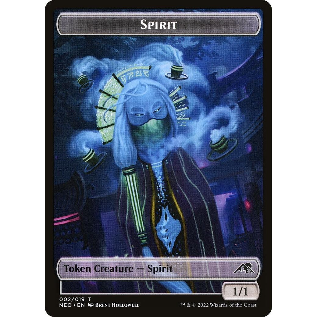 Image for Spirit (002) // Construct (015) Double-sided Token (2 // 15) (NEO) - Magic: The Gathering