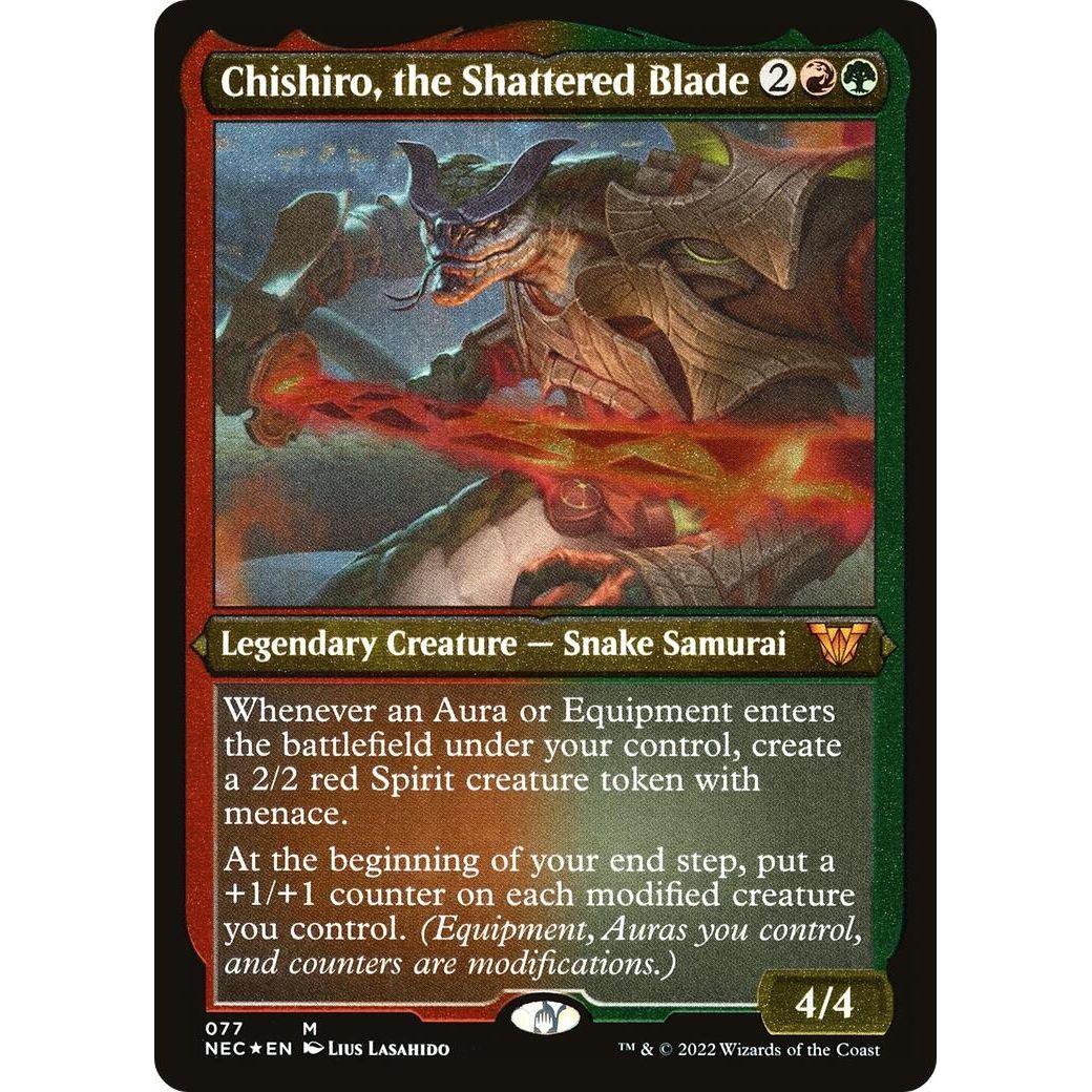 Image for Chishiro, the Shattered Blade (Display Commander) - Thick Stock (77) (NEC) - Magic: The Gathering