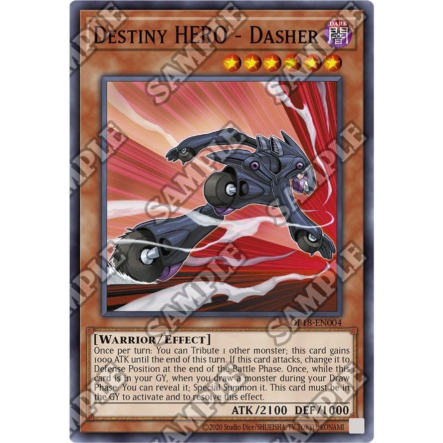 Image for Destiny HERO - Dasher (OP18-EN004) (OP18) - YuGiOh