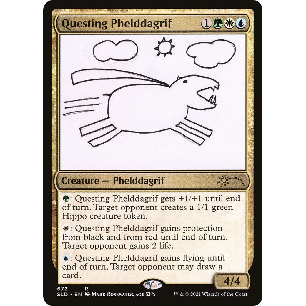 Image for Questing Phelddagrif (672) (672) (SLD) - Magic: The Gathering