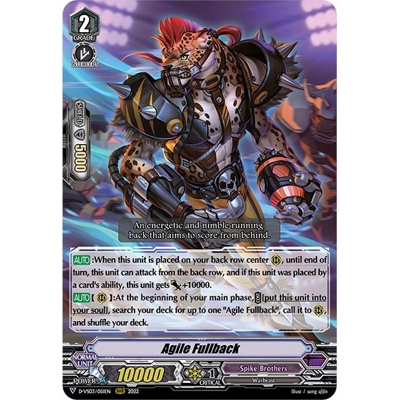 Image for Agile Fullback (D-VS03/051EN) (D-VS03) - Cardfight Vanguard