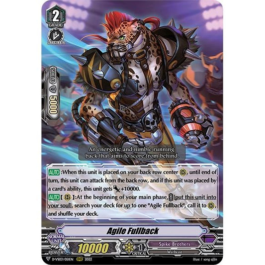 Image for Agile Fullback (D-VS03/051EN) (D-VS03) - Cardfight Vanguard
