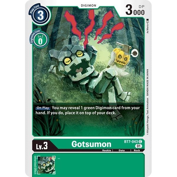 Image for Gotsumon (BT7-043 C) (BT07) - Digimon Card Game