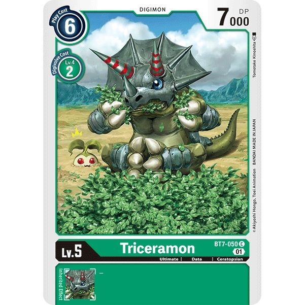 Image for Triceramon (BT7-050 C) (BT07) - Digimon Card Game