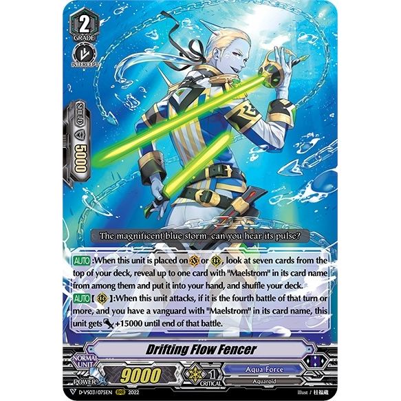 Image for Drifting Flow Fencer (D-VS03/075EN) (D-VS03) - Cardfight Vanguard