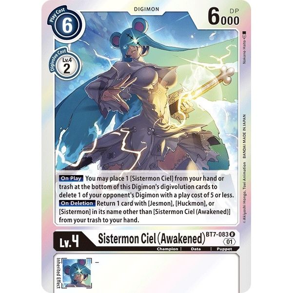 Image for Sistermon Ciel (Awakened) (BT7-083 R) (BT07) - Digimon Card Game