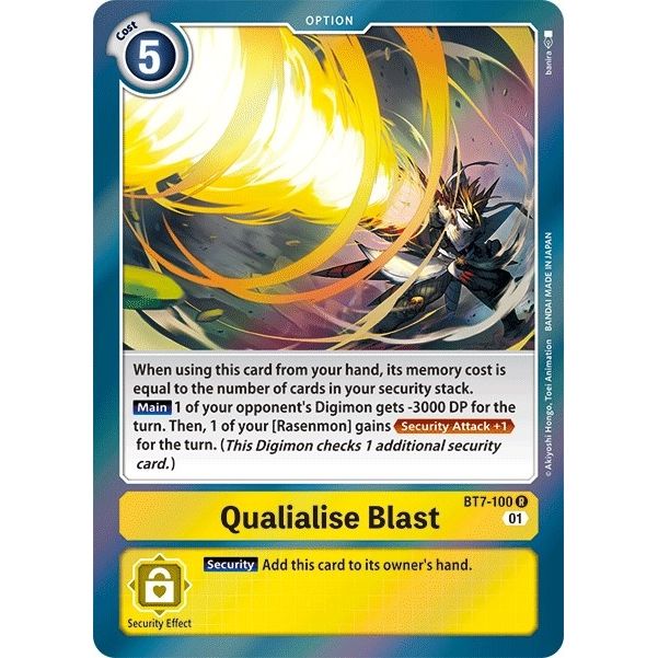 Image for Qualialise Blast (BT7-100 R) (BT07) - Digimon Card Game