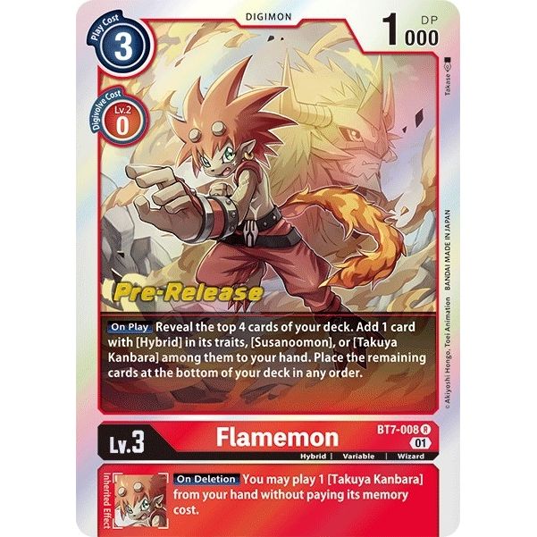 Image for Flamemon (BT7-008 R) (BT07_PR) - Digimon Card Game