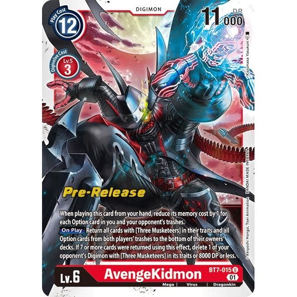 Image for AvengeKidmon (BT7-015 U) (BT07_PR) - Digimon Card Game