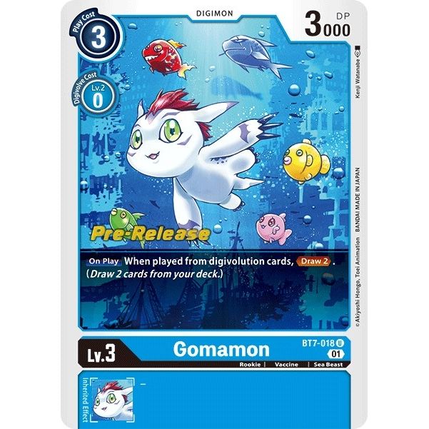 Image for Gomamon (BT7-018 U) (BT07_PR) - Digimon Card Game