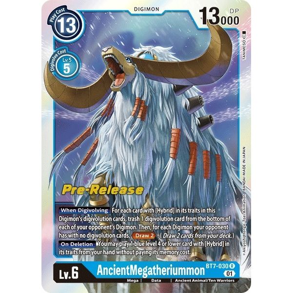 Image for AncientMegatheriummon (BT7-030 R) (BT07_PR) - Digimon Card Game