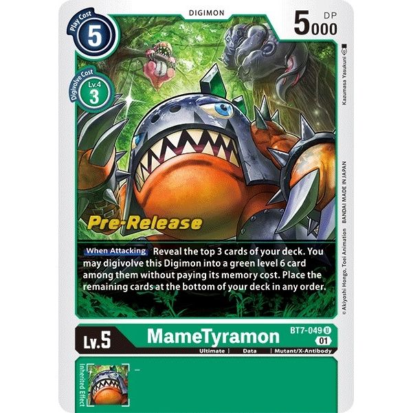 Image for MameTyramon (BT7-049 U) (BT07_PR) - Digimon Card Game