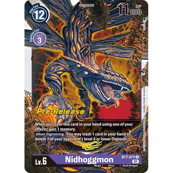 Image for Nidhoggmon (BT7-077 U) (BT07_PR) - Digimon Card Game
