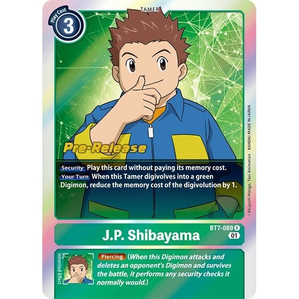 Image for J.P. Shibayama (BT7-089 R) (BT07_PR) - Digimon Card Game