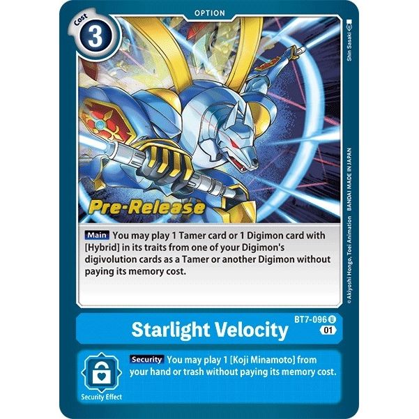 Image for Starlight Velocity (BT7-096 U) (BT07_PR) - Digimon Card Game