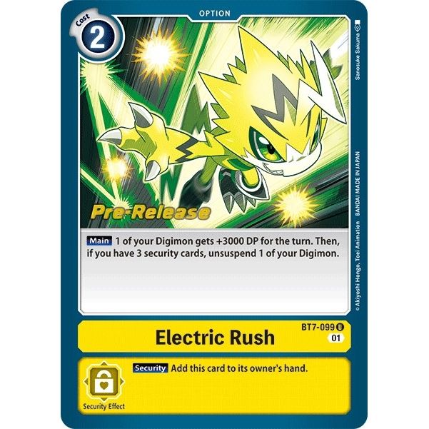 Image for Electric Rush (BT7-099 U) (BT07_PR) - Digimon Card Game