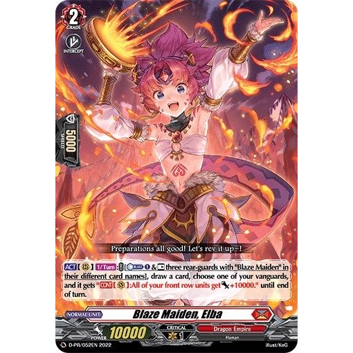 Image for Blaze Maiden, Elba (D-PR/052EN) (D-PR) - Cardfight Vanguard