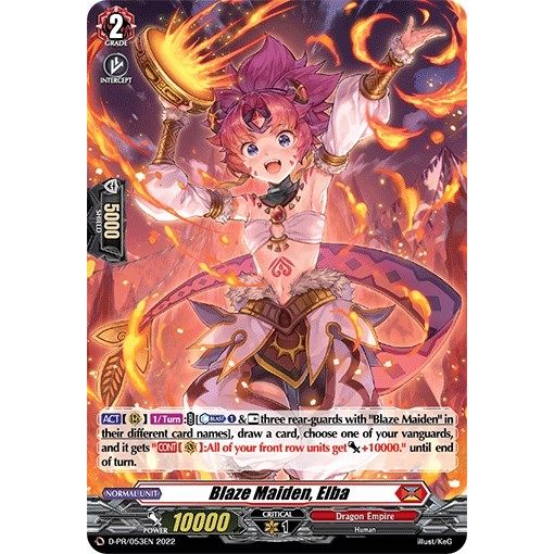 Image for Blaze Maiden, Elba (RR Foil) (D-PR/053EN) (D-PR) - Cardfight Vanguard
