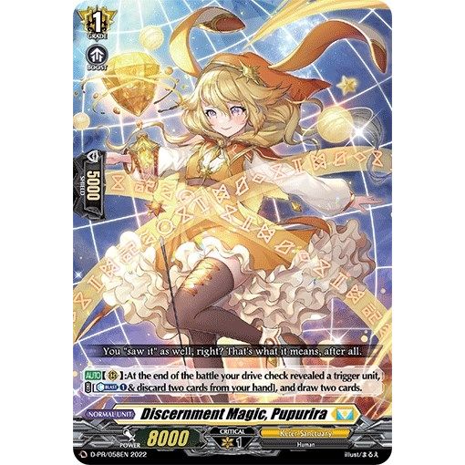 Image for Discernment Magic, Pupurira (D-PR/058EN) (D-PR) - Cardfight Vanguard