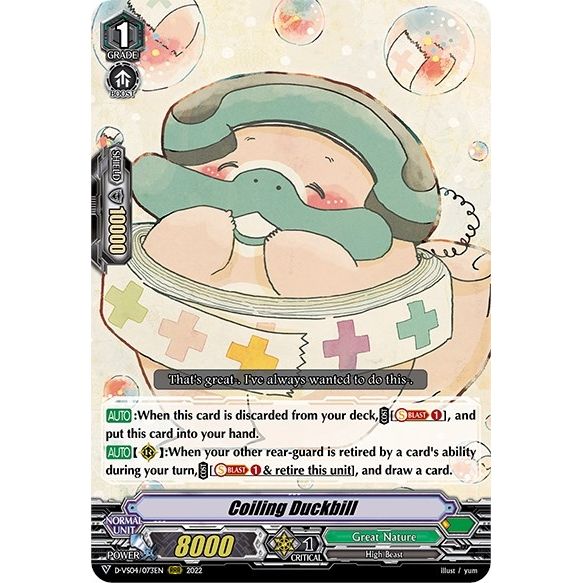 Image for Coiling Duckbill (D-VS04/073EN) (D-VS04) - Cardfight Vanguard