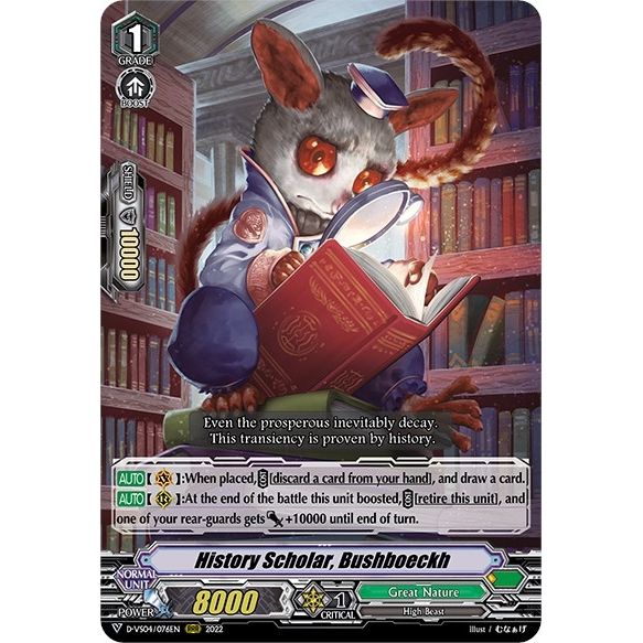 Image for History Scholar, Bushboeckh (D-VS04/076EN) (D-VS04) - Cardfight Vanguard