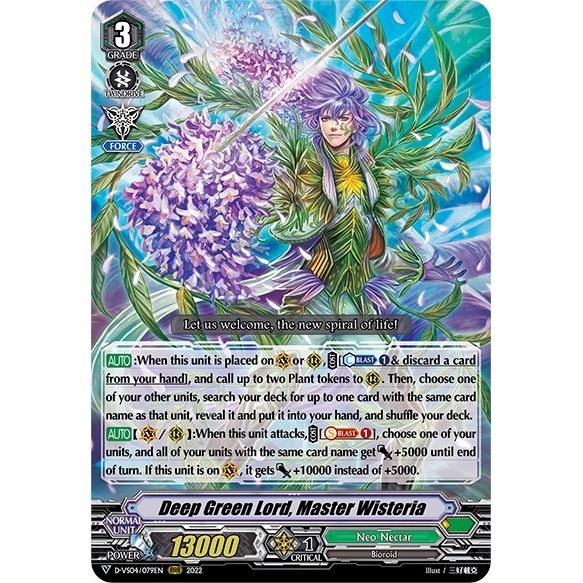 Image for Deep Green Lord, Master Wisteria (D-VS04/079EN) (D-VS04) - Cardfight Vanguard