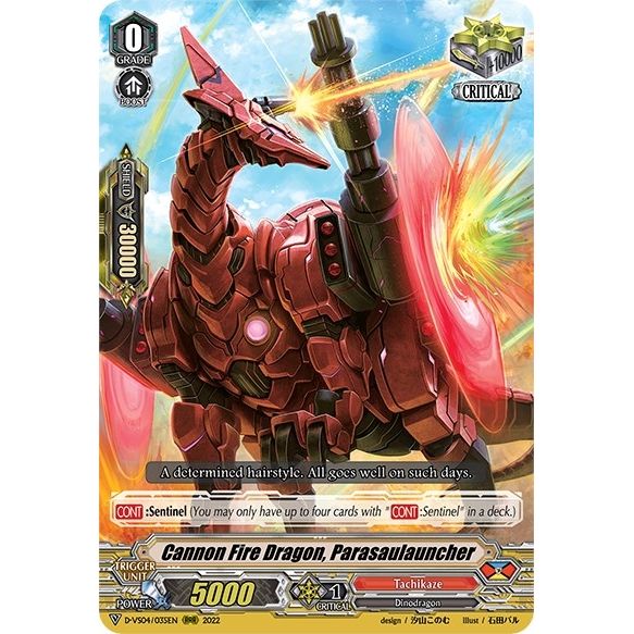 Image for Cannon Fire Dragon, Parasaulauncher (D-VS04/035EN) (D-VS04) - Cardfight Vanguard