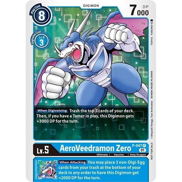 Image for AeroVeedramon Zero (P-047 P) (D-PR) - Digimon Card Game