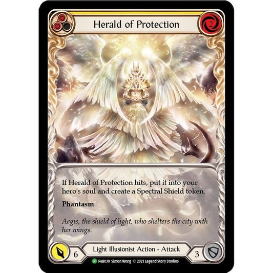 Image for Herald of Protection (Yellow) - FAB030 (FAB030) (PR) - Flesh and Blood TCG