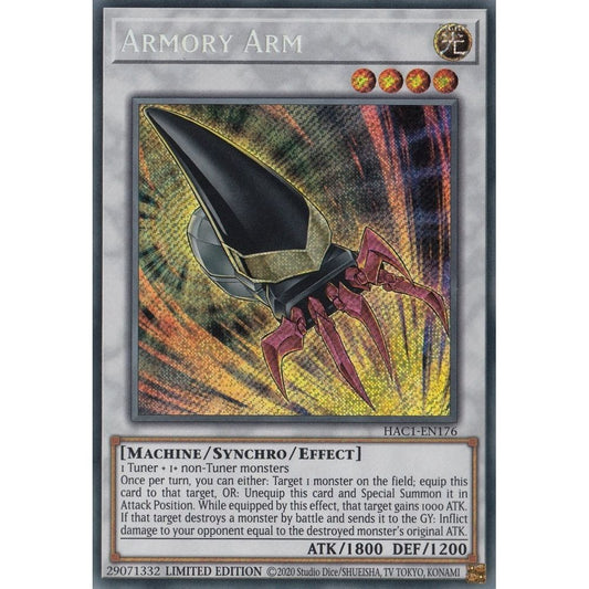 Image for Armory Arm (HAC1-EN176) (HAC1) - YuGiOh