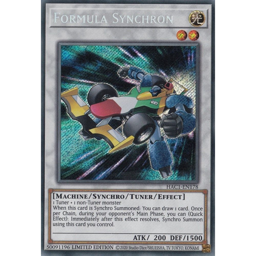 Image for Formula Synchron (HAC1-EN178) (HAC1) - YuGiOh