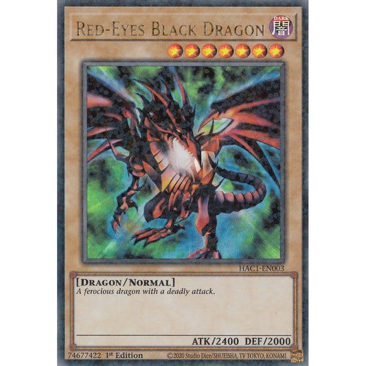 Image for Red-Eyes Black Dragon (Duel Terminal) (HAC1-EN003) (HAC1) - YuGiOh