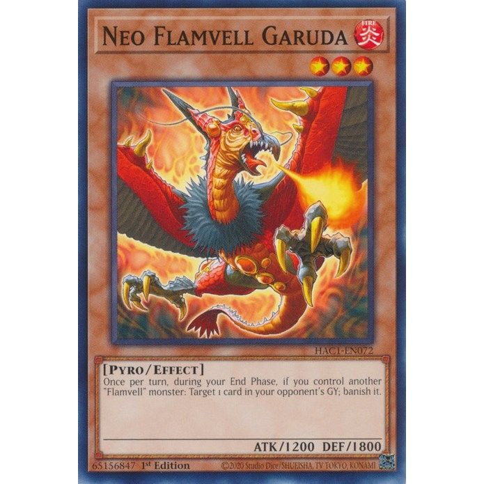 Image for Neo Flamvell Garuda (HAC1-EN072) (HAC1) - YuGiOh