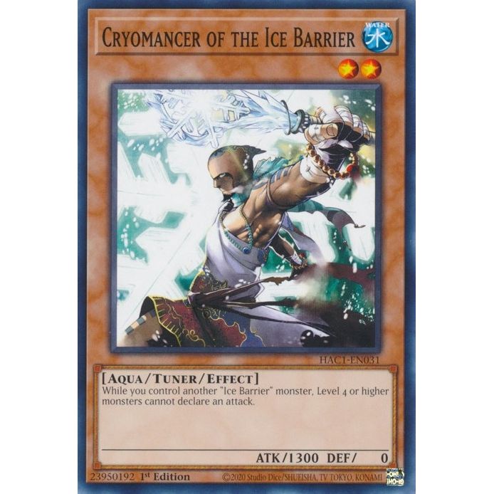 Image for Cryomancer of the Ice Barrier (HAC1-EN031) (HAC1) - YuGiOh