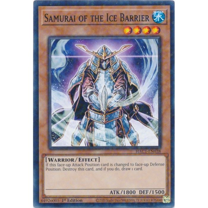 Image for Samurai of the Ice Barrier (Duel Terminal) (HAC1-EN038) (HAC1) - YuGiOh