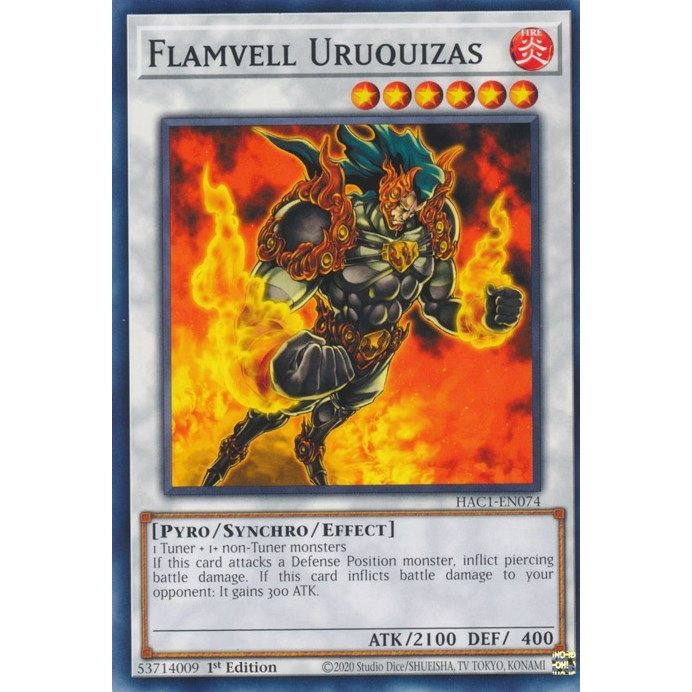 Image for Flamvell Uruquizas (HAC1-EN074) (HAC1) - YuGiOh