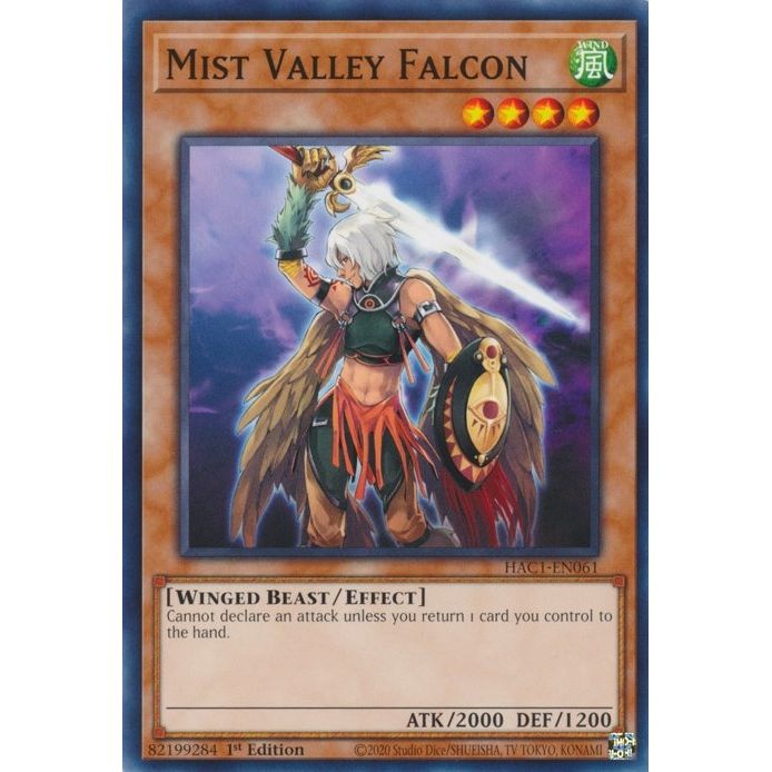 Image for Mist Valley Falcon (HAC1-EN061) (HAC1) - YuGiOh