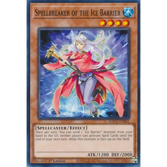 Image for Spellbreaker of the Ice Barrier (HAC1-EN041) (HAC1) - YuGiOh