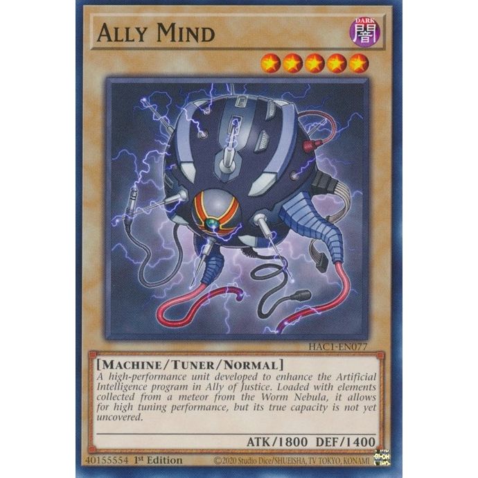 Image for Ally Mind (HAC1-EN077) (HAC1) - YuGiOh