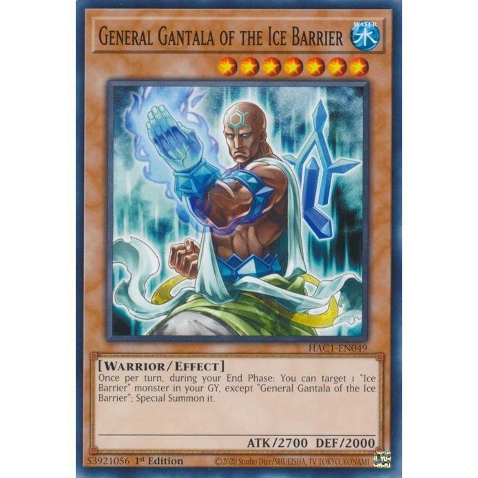 Image for General Gantala of the Ice Barrier (HAC1-EN049) (HAC1) - YuGiOh