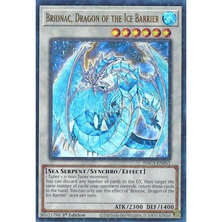 Image for Brionac, Dragon of the Ice Barrier (Duel Terminal) (HAC1-EN051) (HAC1) - YuGiOh