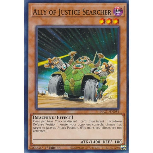 Image for Ally of Justice Searcher (HAC1-EN081) (HAC1) - YuGiOh