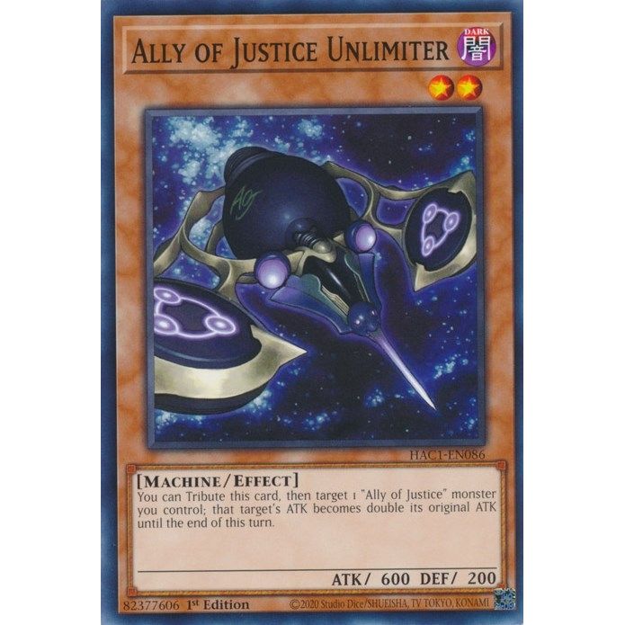 Image for Ally of Justice Unlimiter (HAC1-EN086) (HAC1) - YuGiOh