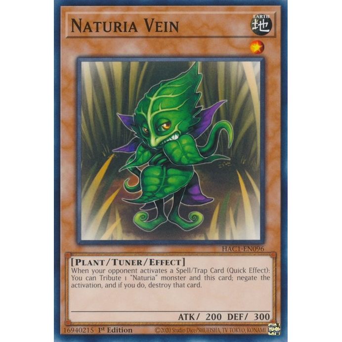 Image for Naturia Vein (HAC1-EN096) (HAC1) - YuGiOh