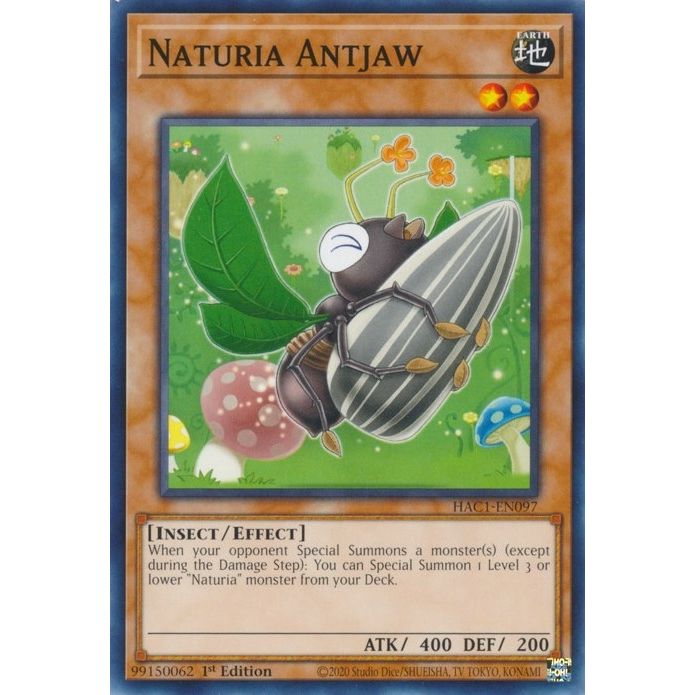 Image for Naturia Antjaw (HAC1-EN097) (HAC1) - YuGiOh