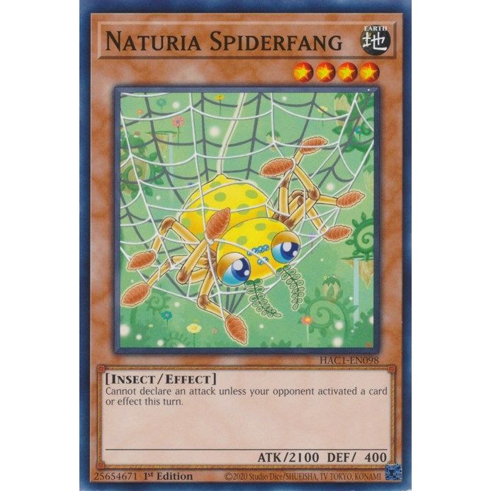 Image for Naturia Spiderfang (HAC1-EN098) (HAC1) - YuGiOh