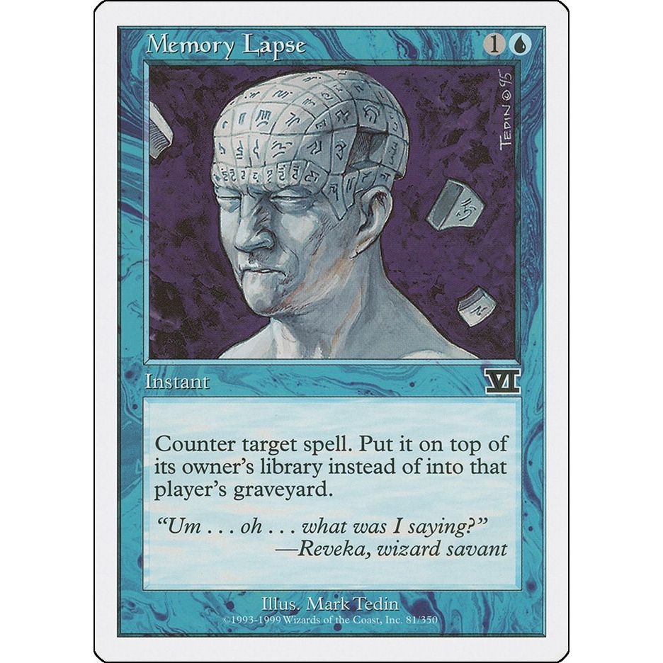 Image for Memory Lapse (81) (6ED) - Magic: The Gathering