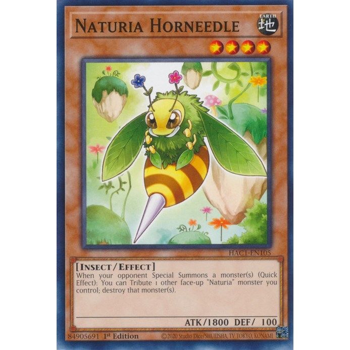 Image for Naturia Horneedle (HAC1-EN105) (HAC1) - YuGiOh