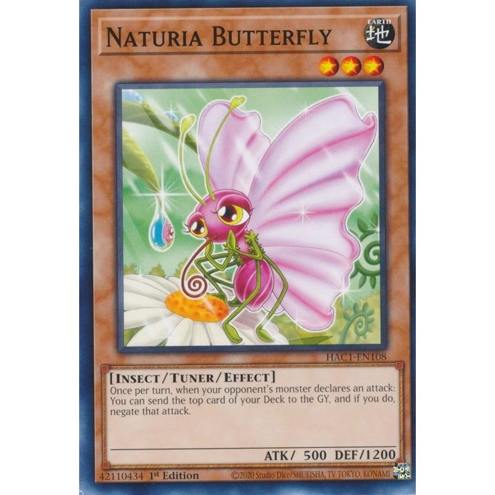 Image for Naturia Butterfly (HAC1-EN108) (HAC1) - YuGiOh