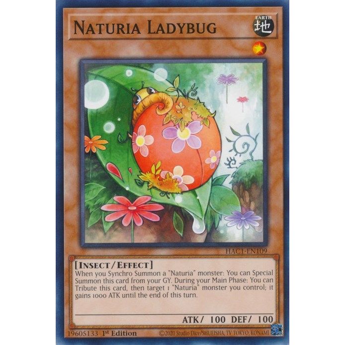 Image for Naturia Ladybug (HAC1-EN109) (HAC1) - YuGiOh